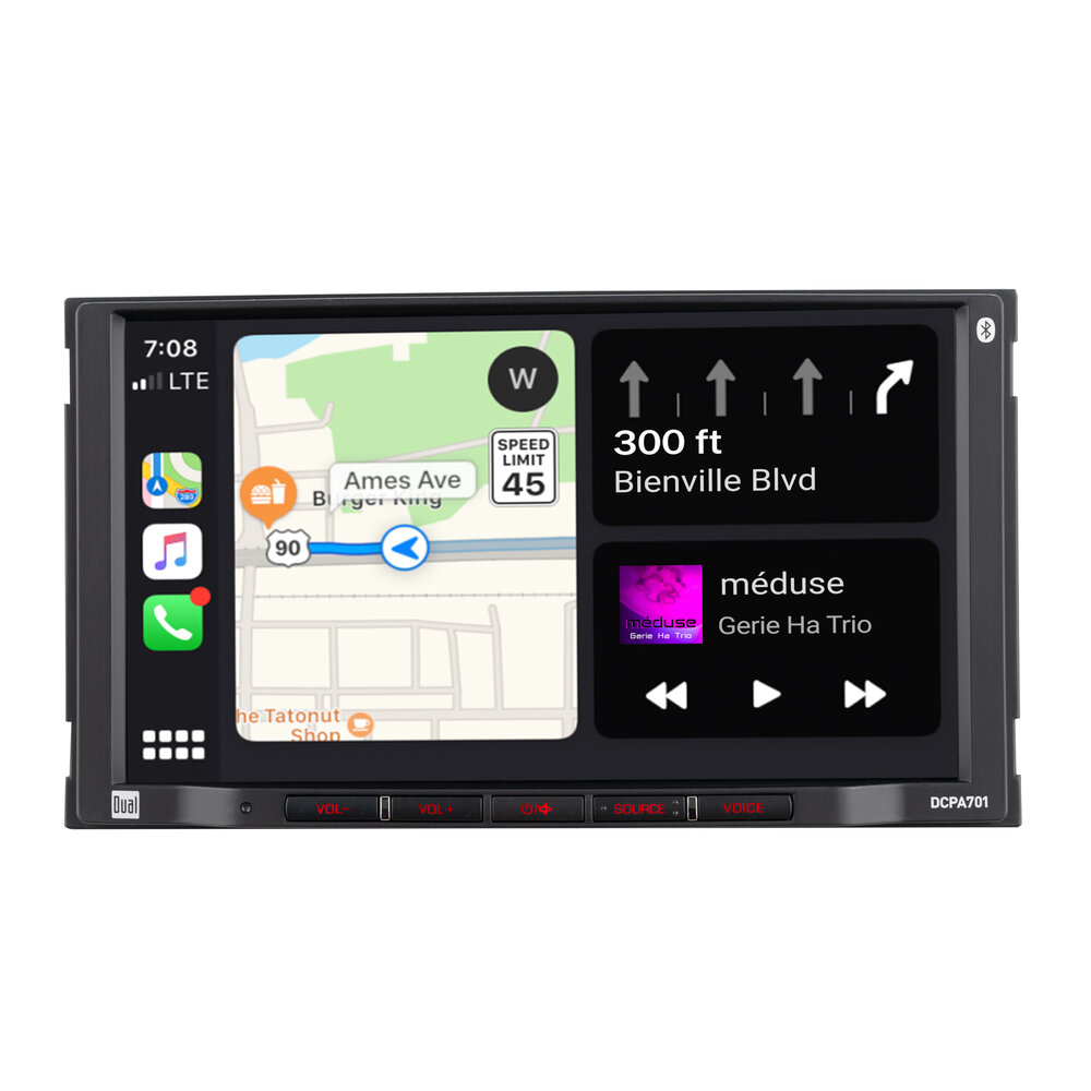 Autoradio 1 Din avec Apple CarPlay Android Auto, 5,1 écran