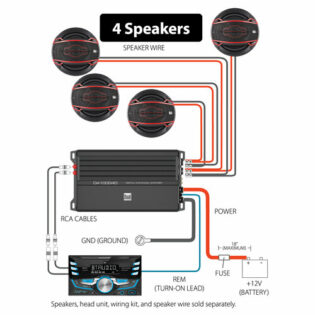 Digital 4 Channel MOSFET Amplifier - DA10004D