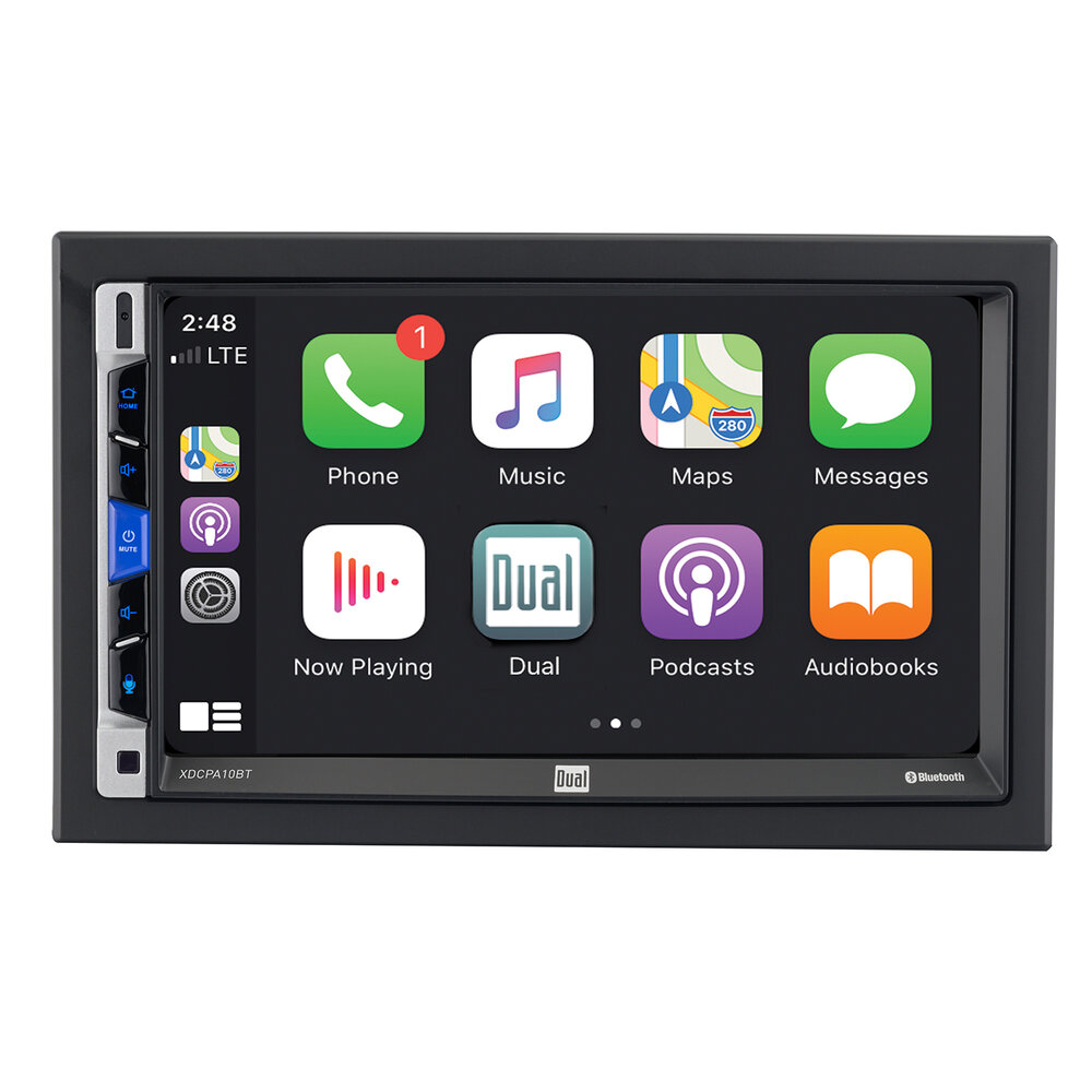 Single 1 DIN 7 Foldable Car Stereo Radio Apple Carplay/Android Auto HD +  Camera