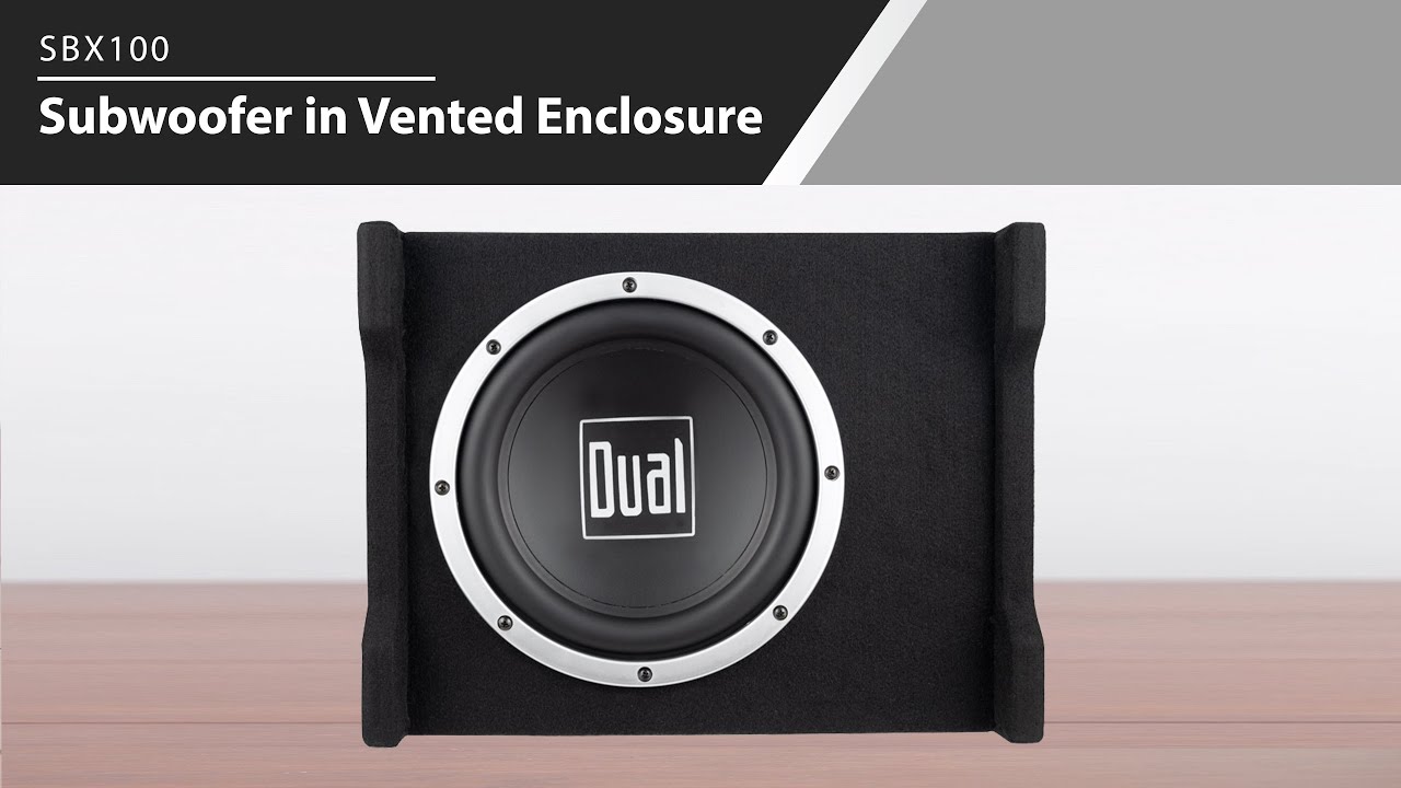 Dual Electronics 10" Subwoofer in a Vented Enclosure SBX100